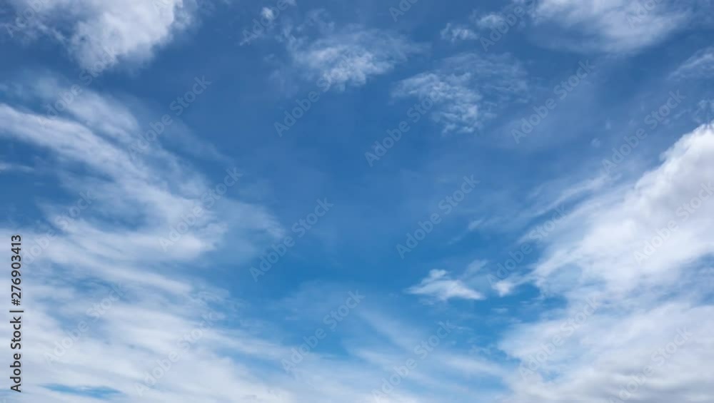 Movement of white clouds Movement of white clouds