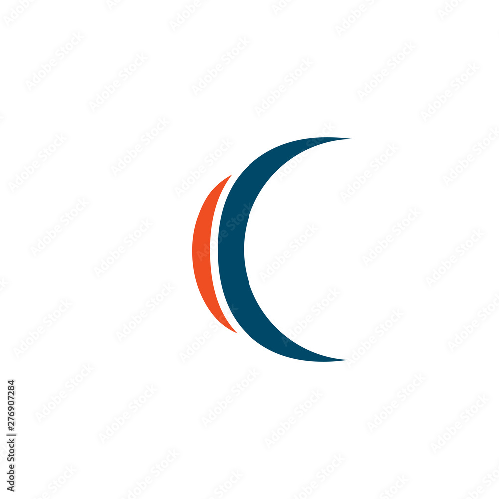 Obraz premium C letter initial logo design template