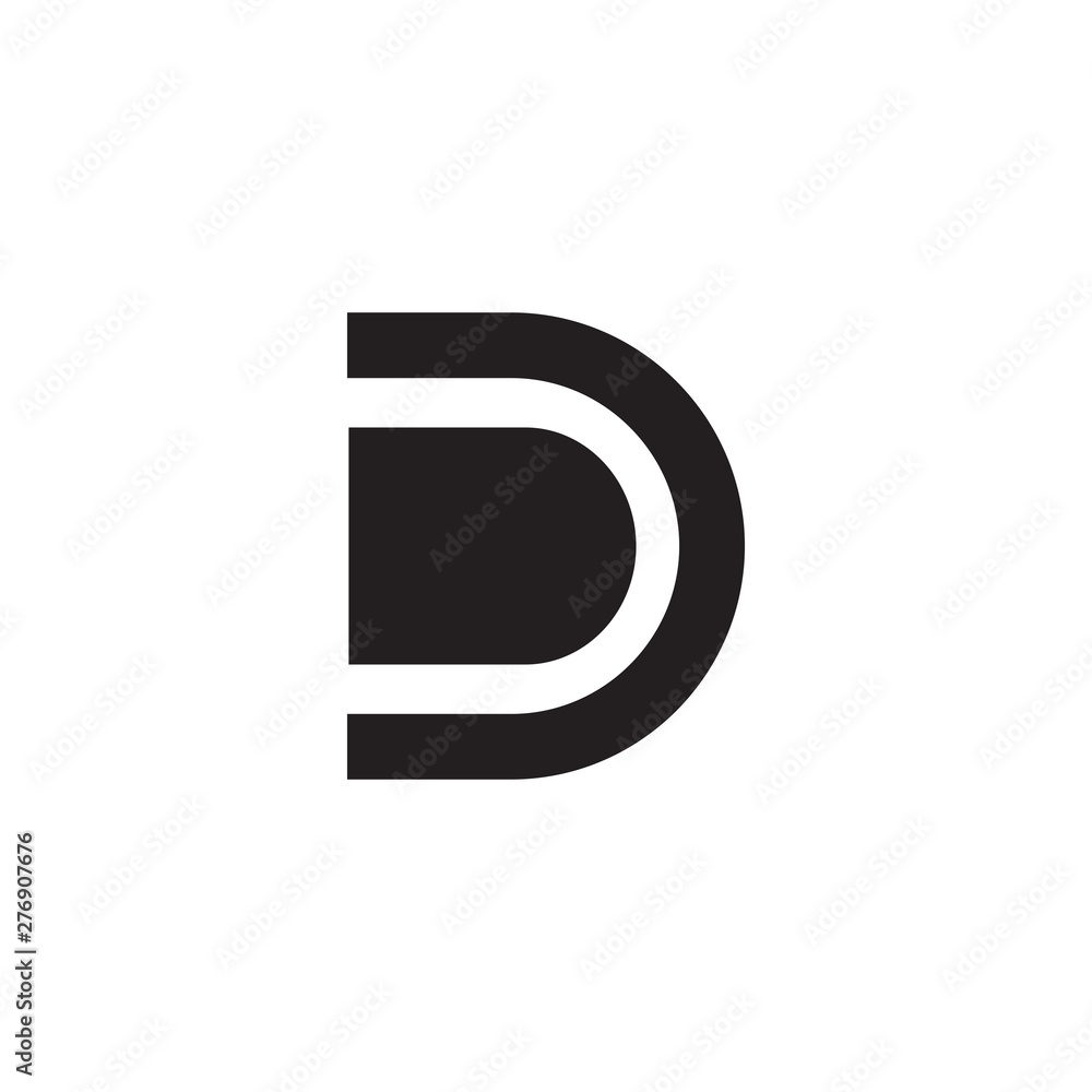 D letter initial logo design vector template D letter initial logo design vector template