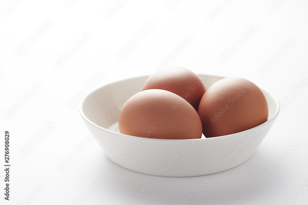 Egg on white background. Egg on white background.