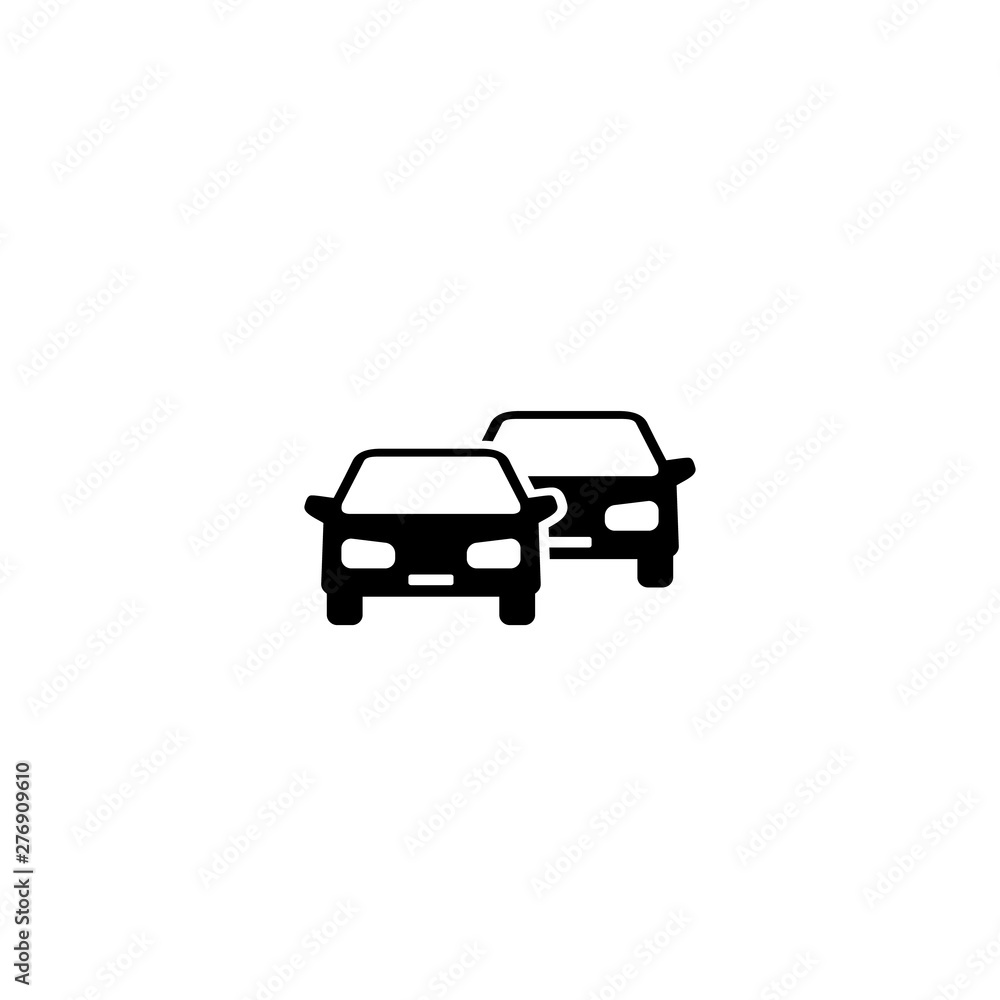 Cars icon on white