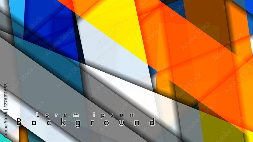 Fototapeta premium Abstract vector background design with colorful patterns lines