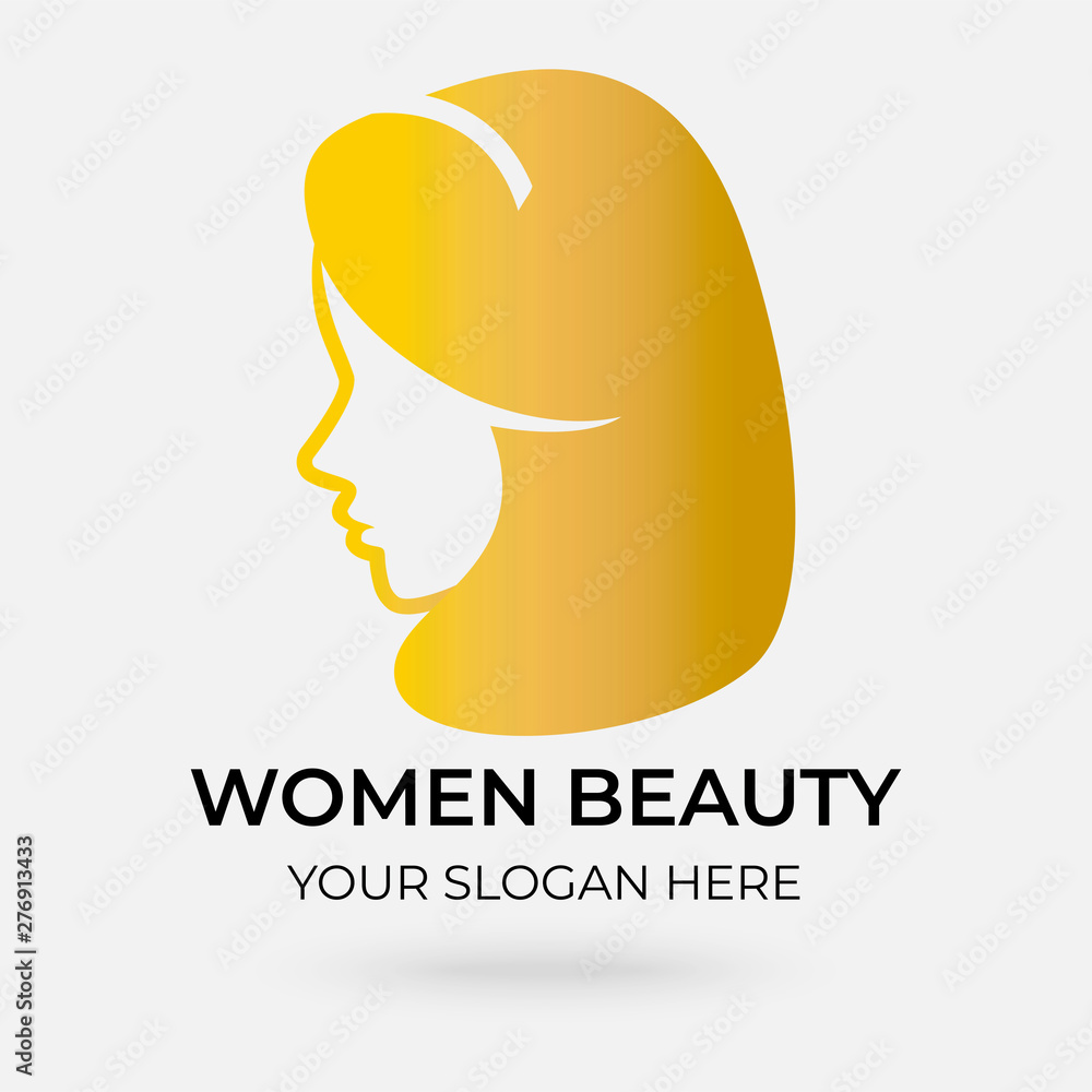 beauty salon logo design with modern concepts on white background vector template