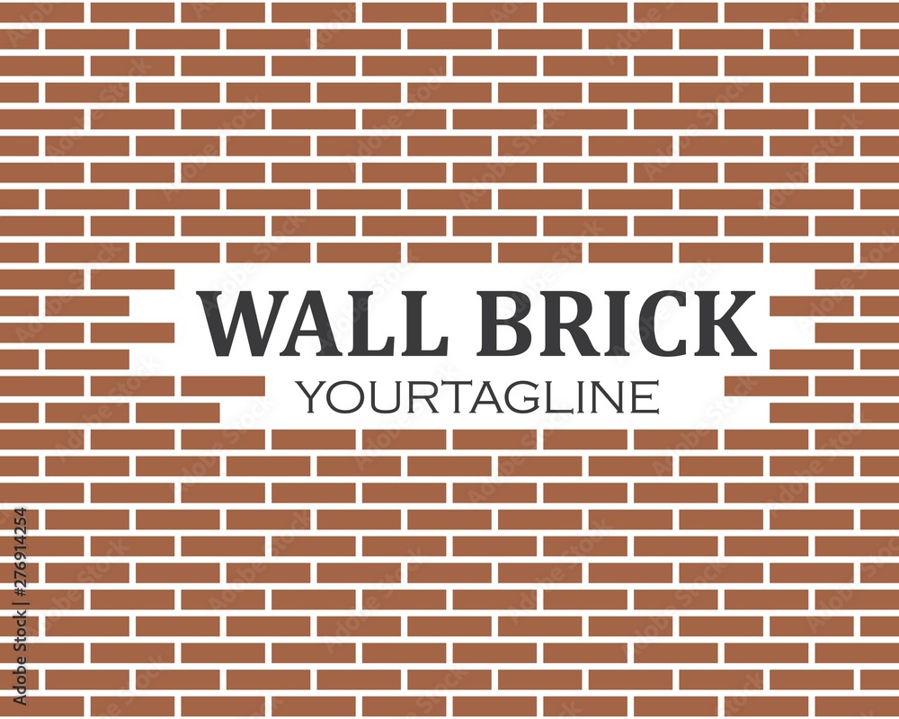 wall brick vector illustration background