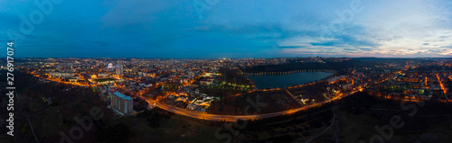 Aerial drone panoramic view of Chisinau © frimufilms