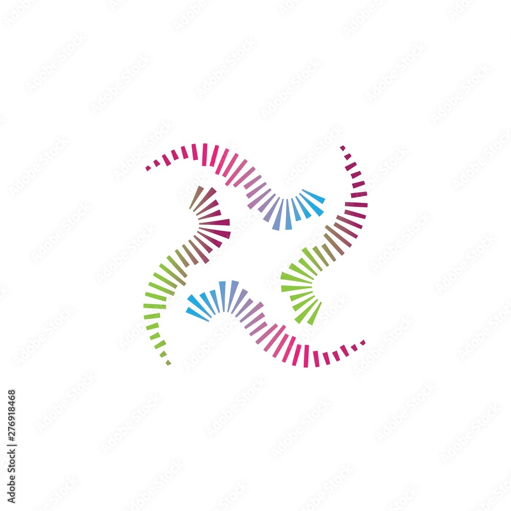 Obraz premium sound wave ilustration logo vector icon template