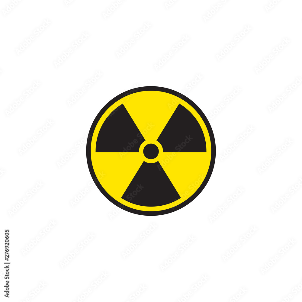 Radiation symbol radiation icon yellow black. Radiation symbol radiation icon yellow black.