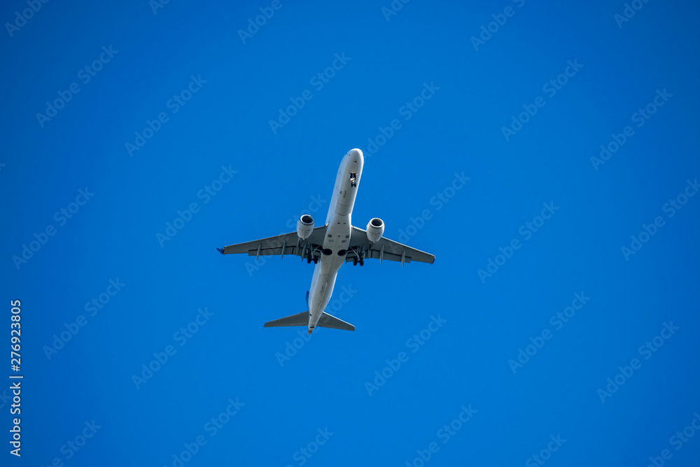 Passenger aircraft in the sky going to land. Passenger aircraft in the sky going to land.