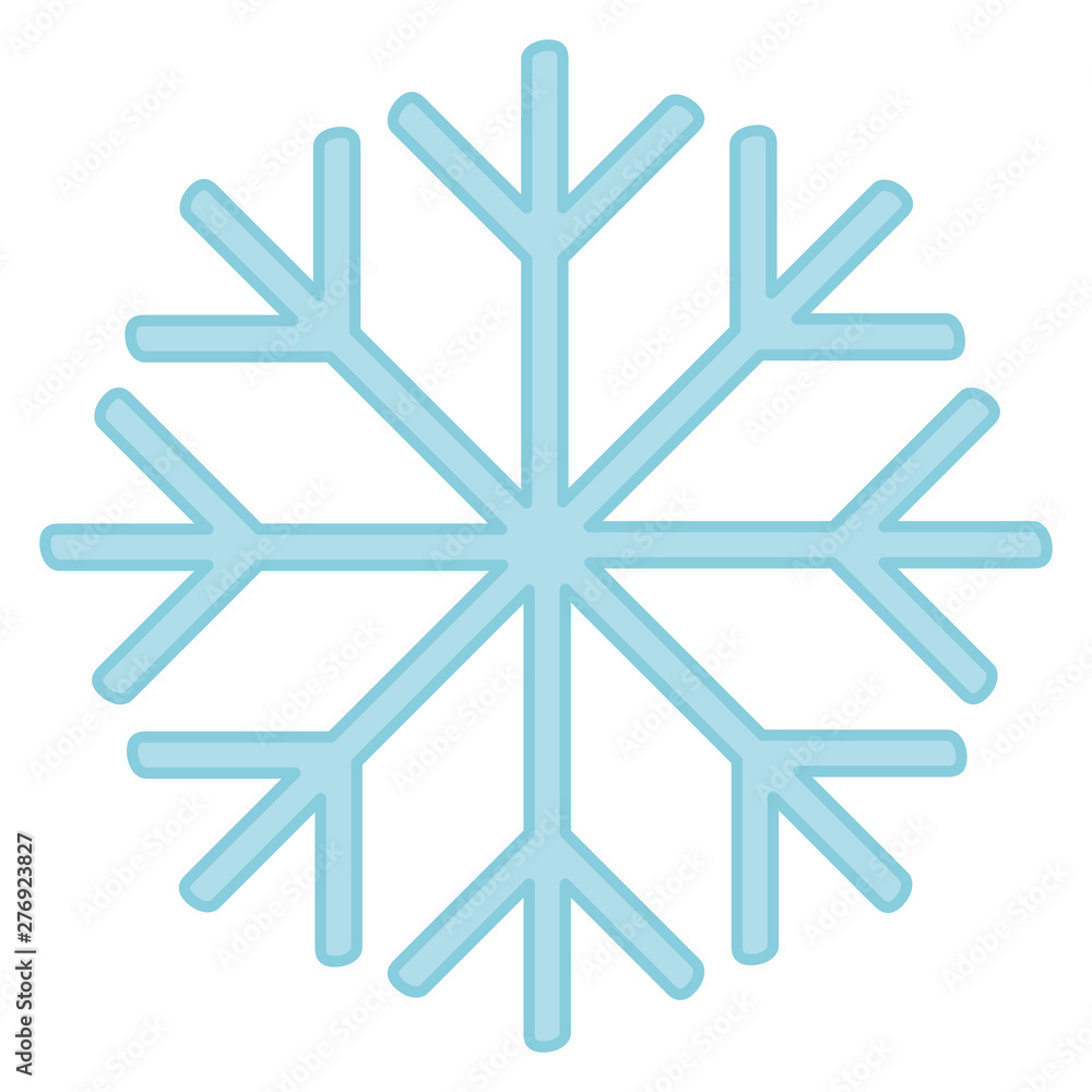 Cartoon blue snowflake icon. Vector illustration. Cartoon blue snowflake icon. Vector illustration.