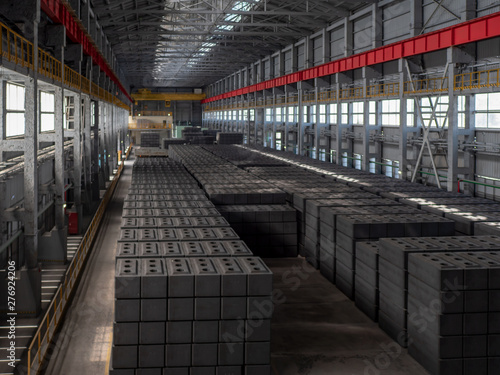 Aluminum plant. Automatic line for the production of anode paste and high-quality anodes for aluminum electrolysis cells. Safe environmental high-tech processes. Modern smelter