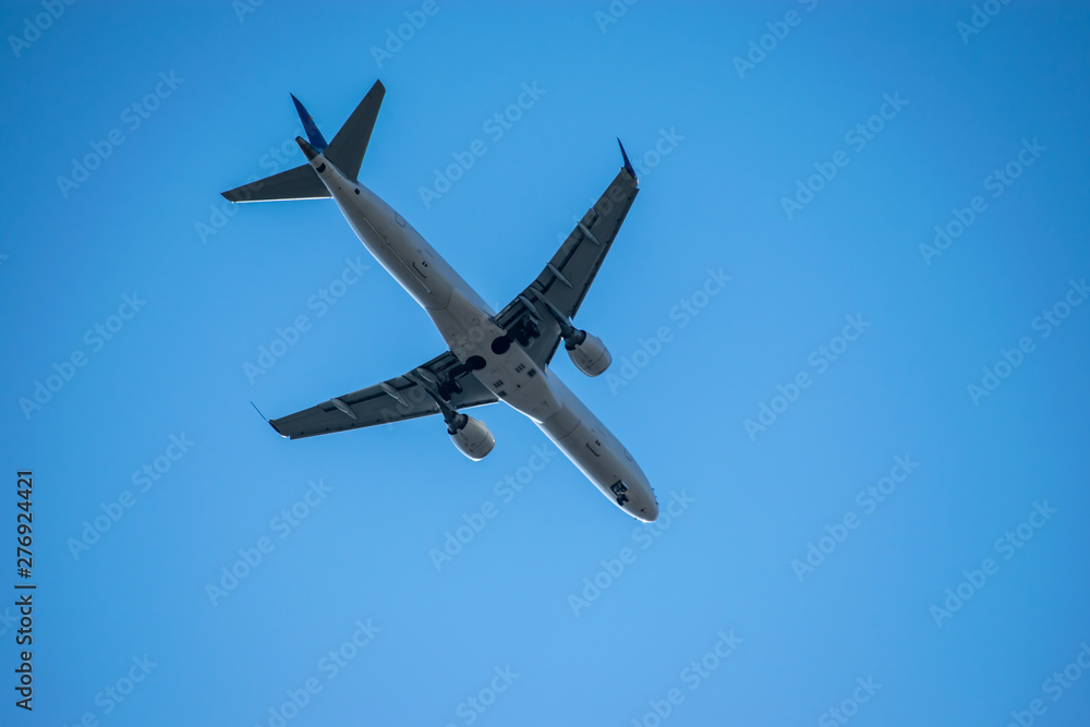 Passenger aircraft in the sky going to land. Passenger aircraft in the sky going to land.