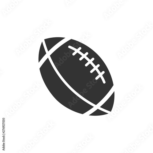 American football icon template black color editable. sports ball symbol vector sign isolated on white background. Simple logo vector illustration for graphic and web design.