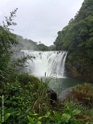 waterfall in deep forest