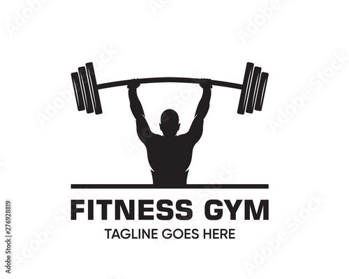 Fitness Logo Design Template-Muscle Logo-Design For Gym and Fitness-Vector