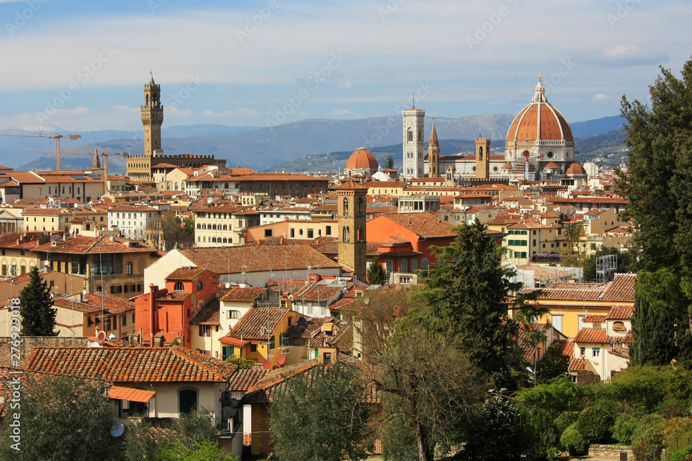 Panorama of the ancient city of Florence, Italy