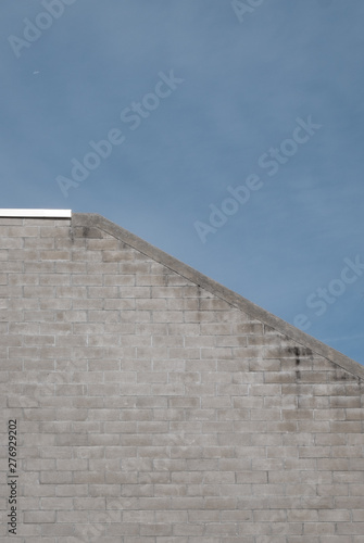 wall and blue sky