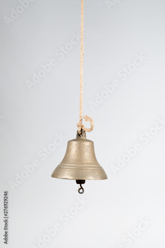 The ship's bell isolated on white background