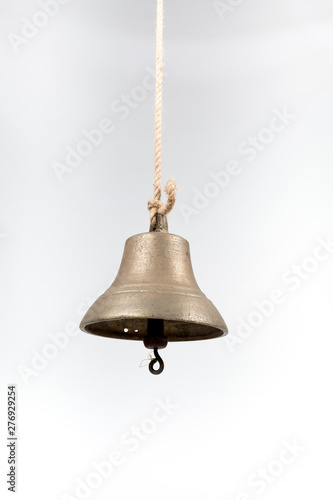 The ship's bell isolated on white background