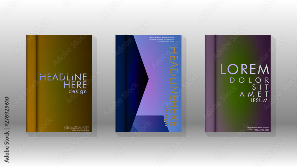 Cover book colorful hexagon abstract background Cover book colorful hexagon abstract background