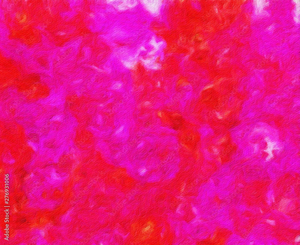 Fototapeta premium Colorful warm and bright artistic texture background. Oil paint brushstrokes and splashes. Art design pattern. 