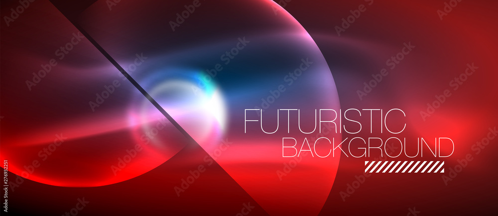 Blue neon bubbles and circles futuristic abstract background Blue neon bubbles and circles futuristic abstract background