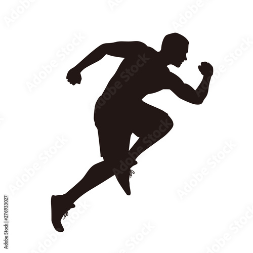 Man Running Silhouette