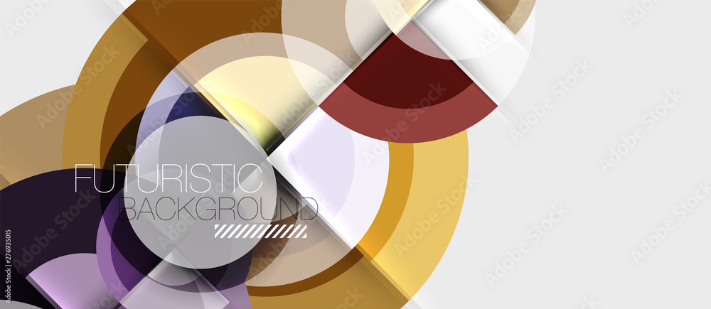 Geometric design abstract background - circles Geometric design abstract background - circles