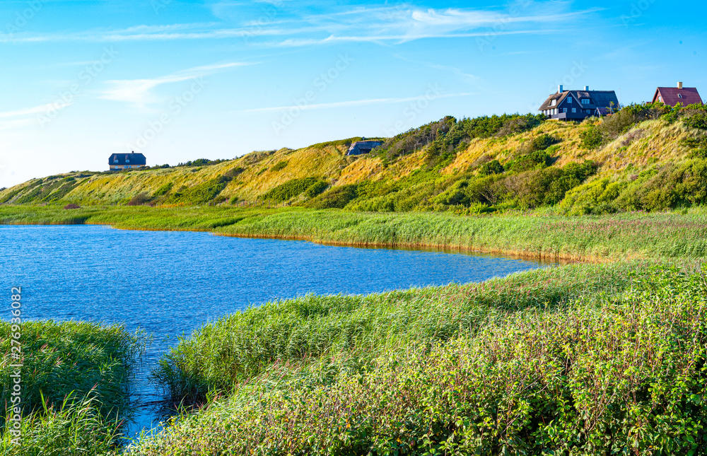 Fototapeta premium Jutland ancient architectures and wild landscapes