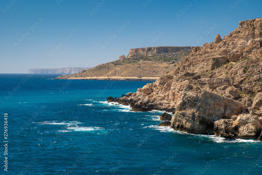 Fototapeta premium Cliffs and blue sea
