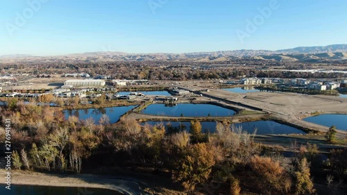 Geese flying in the Autumn - Boise Foothills 
