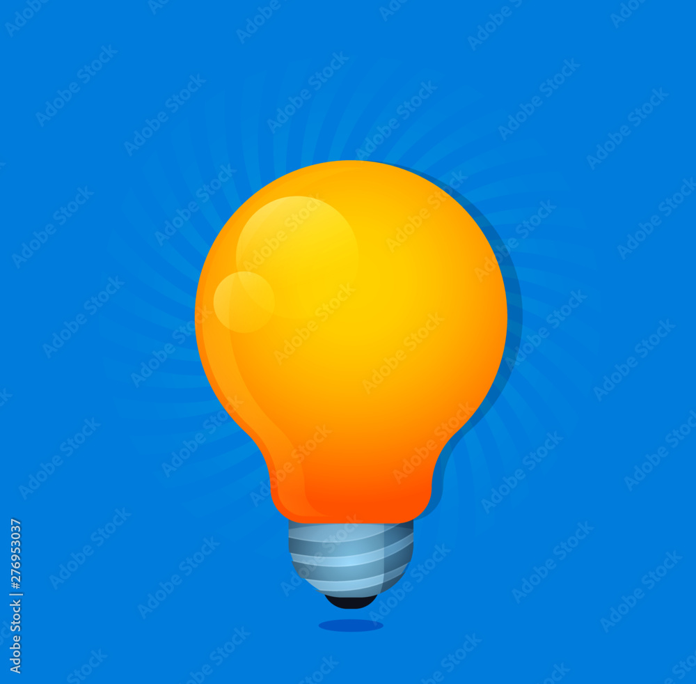 Vector illustration abstract idea bulb. Vector illustration abstract idea bulb.