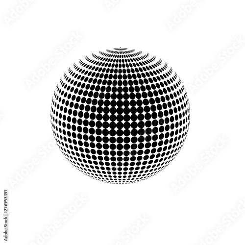 disco ball isolated on white background