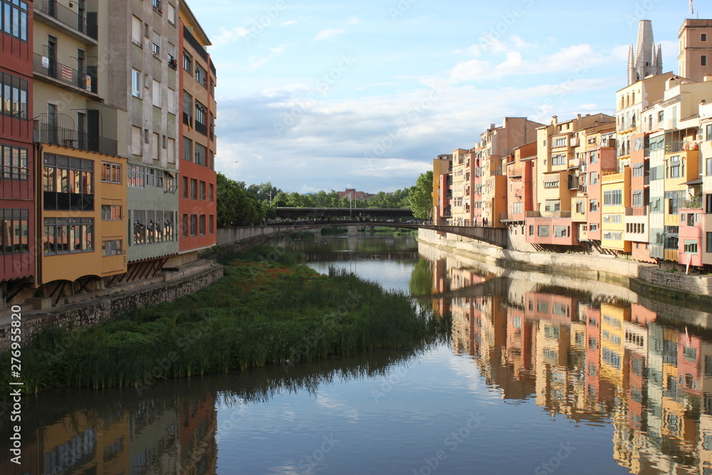 Onyar river in Girona