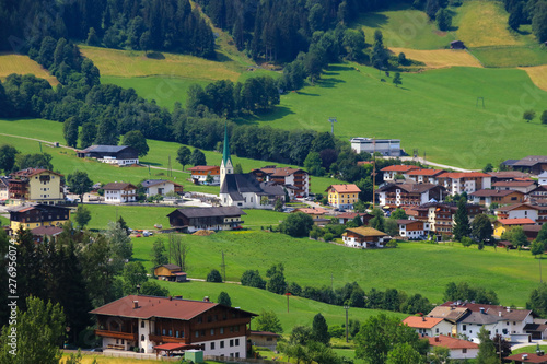 Holiday destination Wildschönau - Niederau, panoramic view, Tyrol - Austria