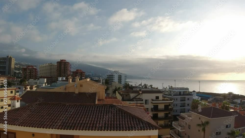 timelapse scenic sunset at puerto de la cruz timelapse scenic sunset at puerto de la cruz