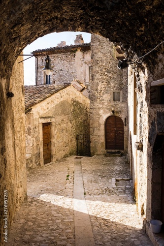 Alleyway, Santo Stefano di Sessanio, Abruzzo, Italy, Europe photo