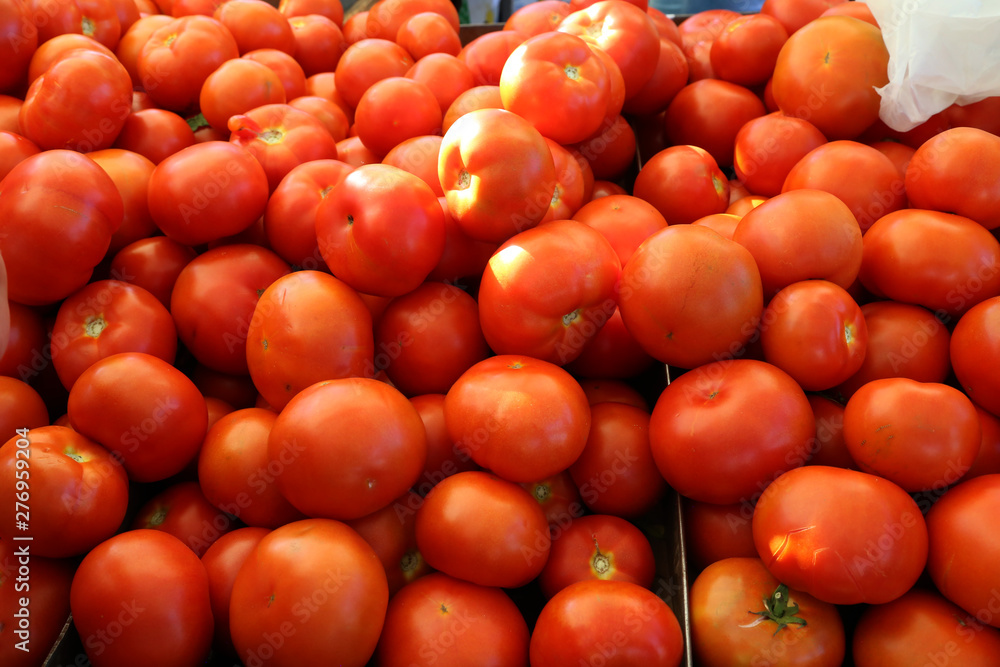 Various vegetables are sold at a bazaar in Croatia