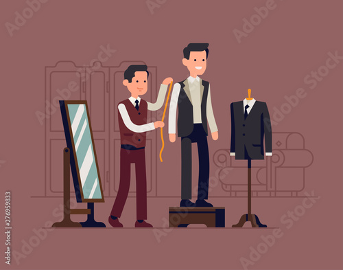 Tailorshop concept illustration