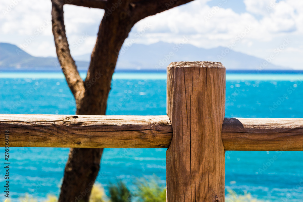 Beautiful sea in a summer day in Italy