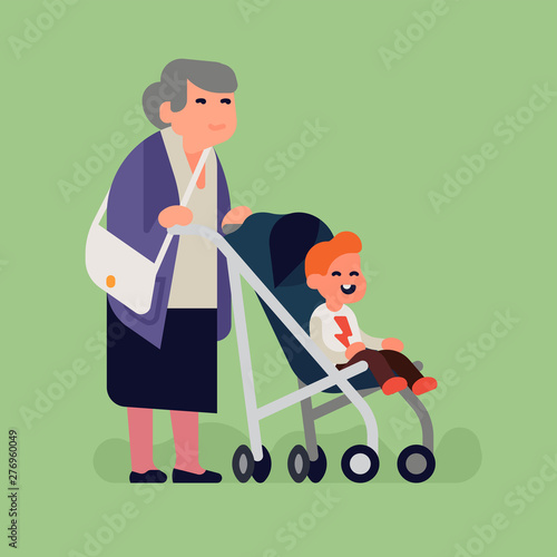 Grandma with little grandchild
