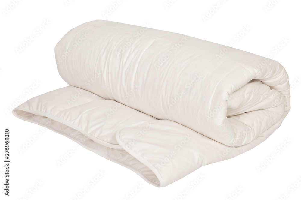 Fotografie white duvet on pure white background