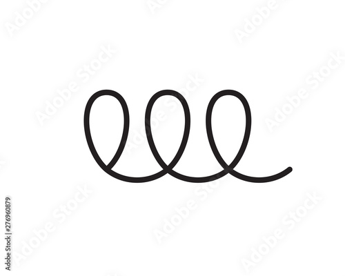 White icon design template element on black