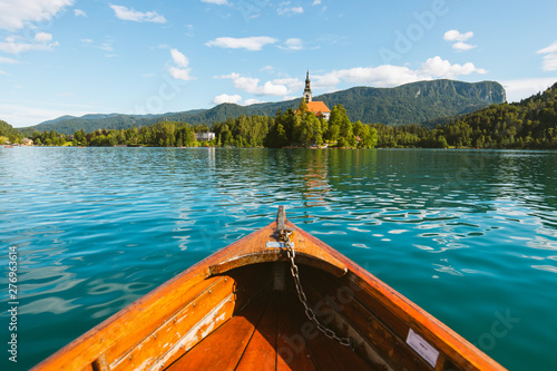 Summer Rowboat on Lake Bled