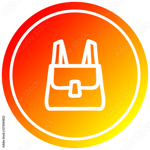 school satchel circular in hot gradient spectrum