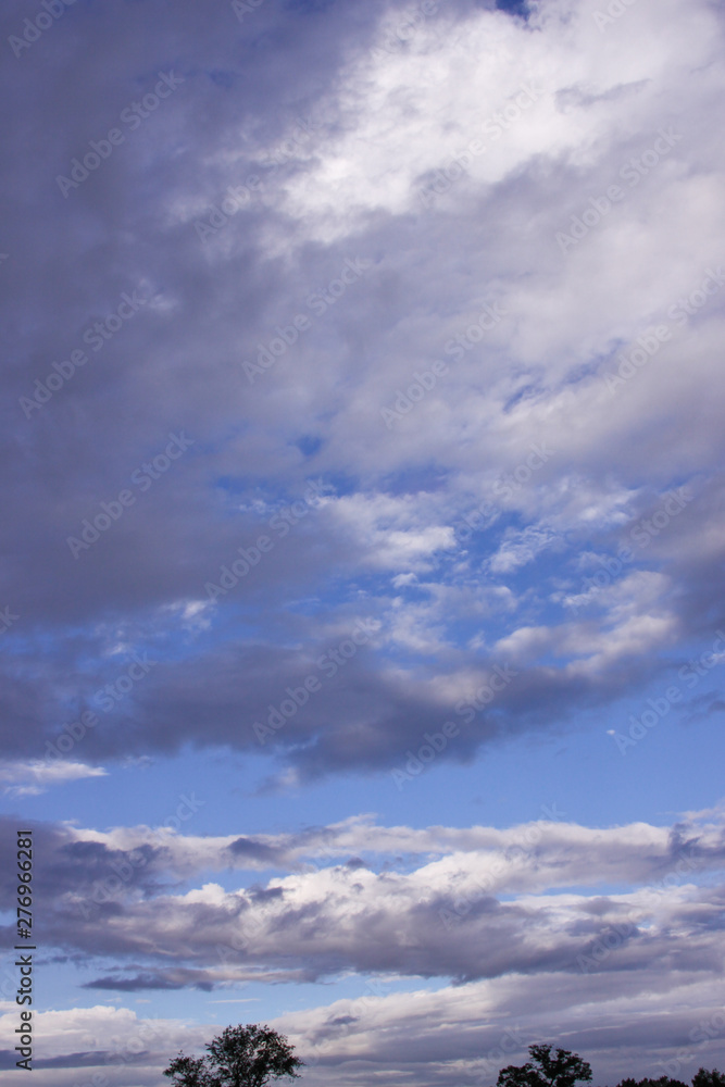 blue sky with clouds