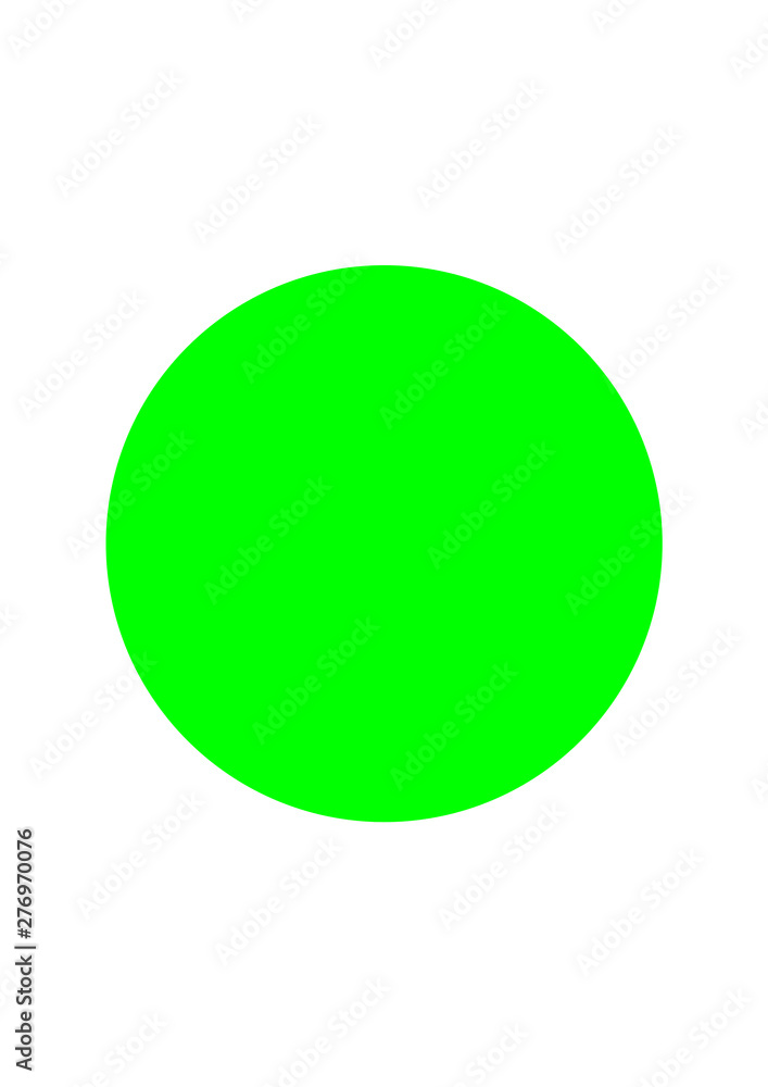 Green Circle Isolated on White Background Green Circle Isolated on White Background