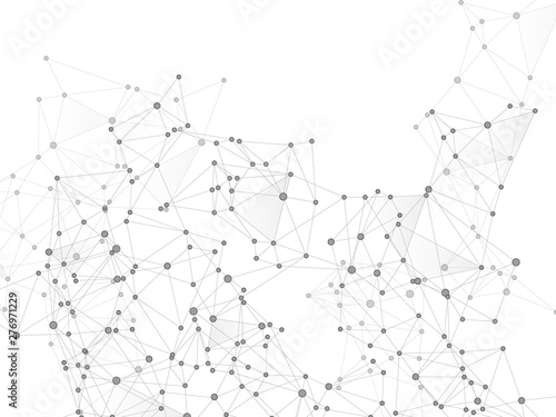 Block chain global network technology concept.