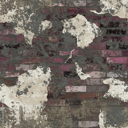 Old Brick Wall Seamless Texture or Background