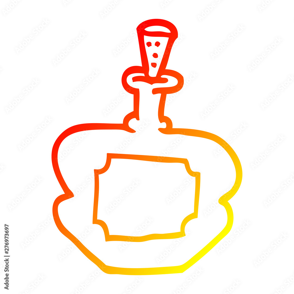 warm gradient line drawing cartoon perfume bottle warm gradient line drawing cartoon perfume bottle
