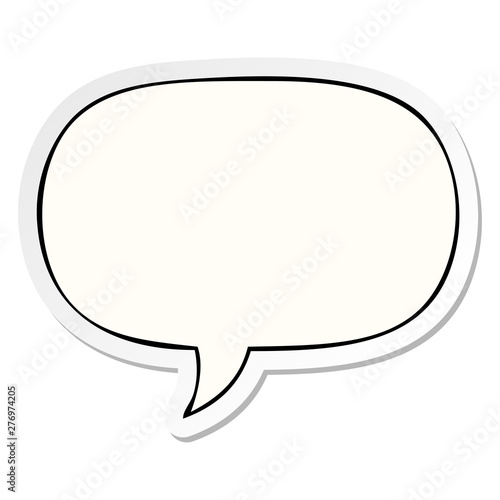 cartoon speech bubble sticker and speech bubble sticker